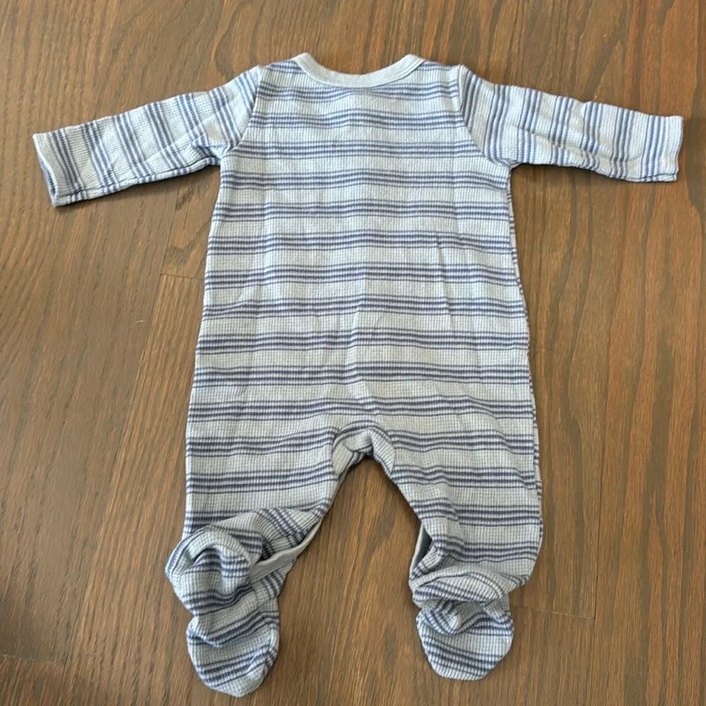 Just One You by Carter’s Blue Alligator Snap Footie Sleeper Baby 3M